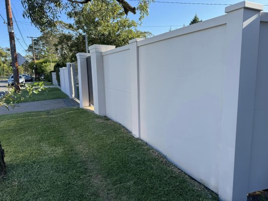 Freshly painted modular walls installed by Master Groups