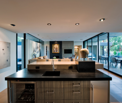 Interior house painting ceiling and walls