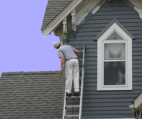 exterior house painting work